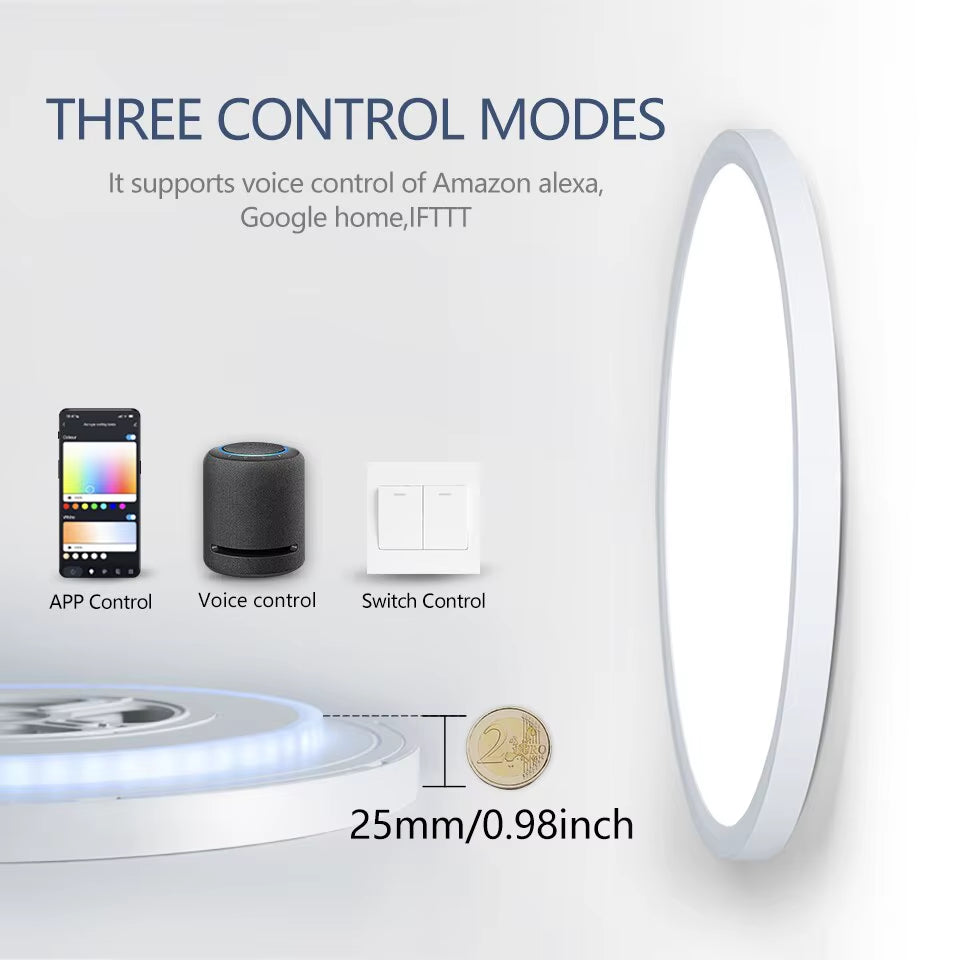 TUYA Ceiling Lamp Room Decor Led Light RGB APP Voice Control Alexa Google Smart Lamp for Home